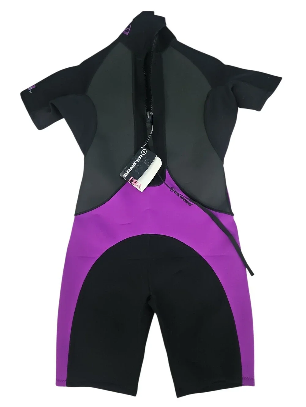 U.S. Diver Women's Shorty NWT XL Black And Purple Wetsuit